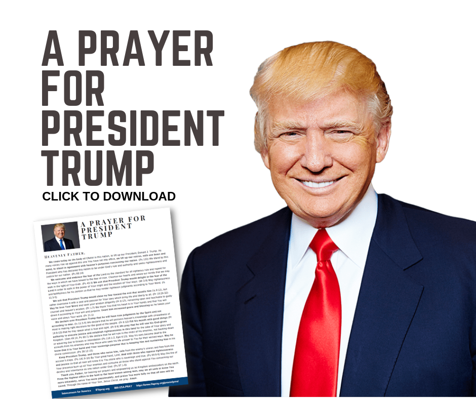 prayer for trump - prayer for donald trump today
