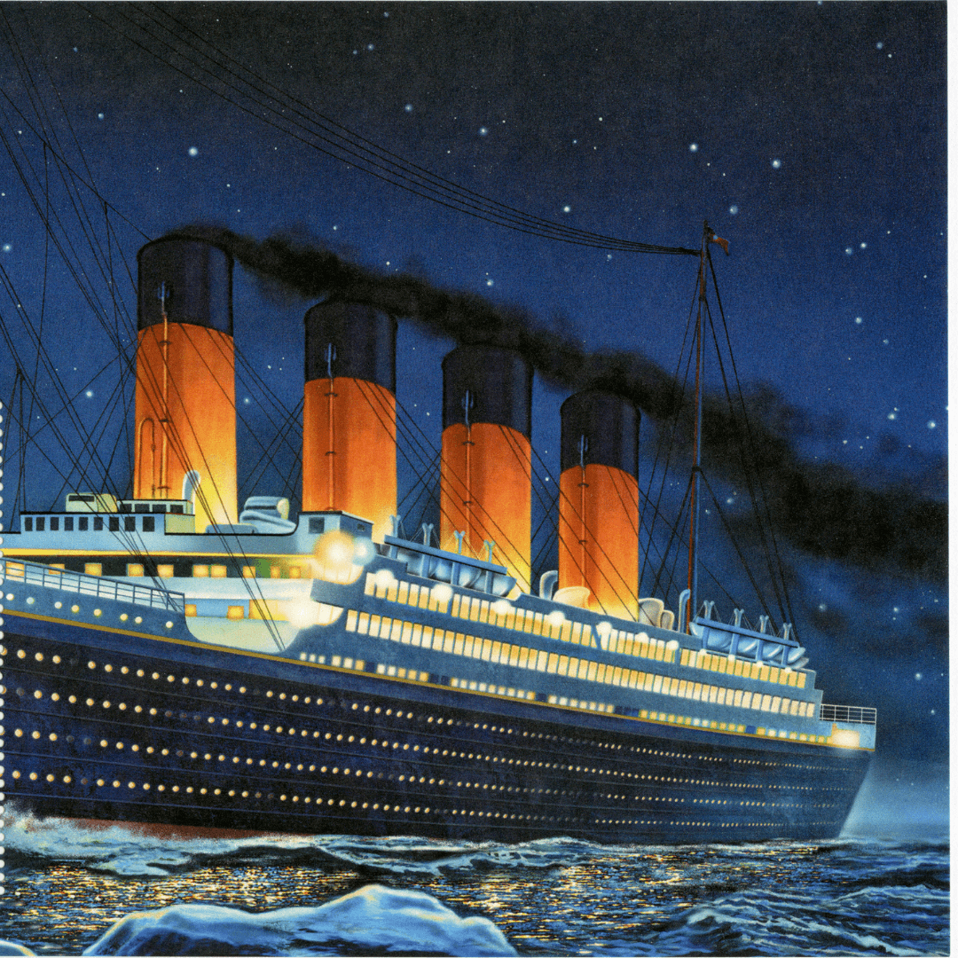 Плакат Титаник 1912 года