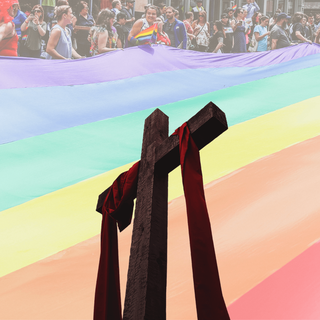 hands in prayer gay pride colors pdf